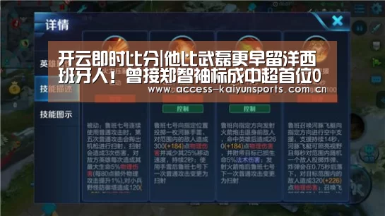 开云即时比分|他比武磊更早留洋西班牙人!曾接郑智袖标成中超首位00后队长!(图2) 开云体育